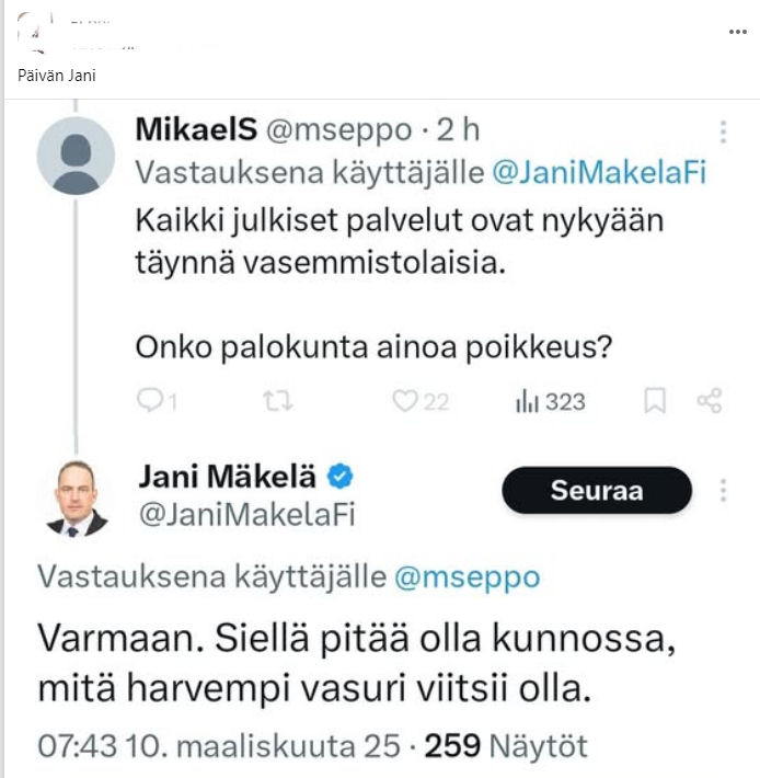 Palokunta Jani Mäkelä
