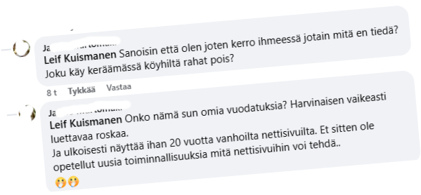 omia vuodatuksia