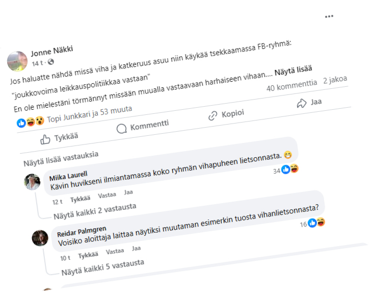 vihapuhe joukkovoima